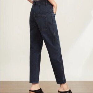 Veronica Beard Charlie Barrel Patch Pocket High Waist Jeans size 29